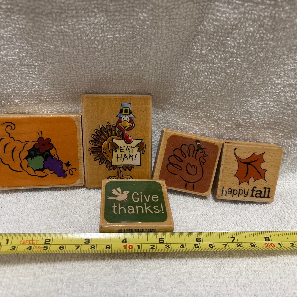 Thanksgiving Rubber Stamp Set